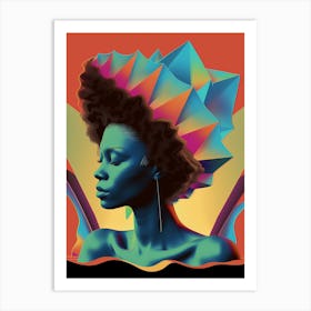 Portrait of a woman, stylish, "Enchanted" Art Print