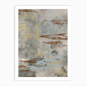 Abstract Painting With Textures Art Print