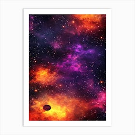 Space Wallpaper Art Print