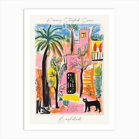 Poster Of Baghdad, Dreamy Storybook Illustration 2 Art Print