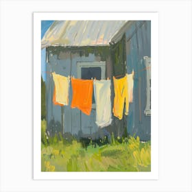 Laundry Line 2 Art Print