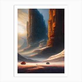 Futuristic City 30 Art Print