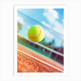 Tennis Ball In The Air Art Print