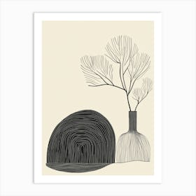 Tree In A Vase Art Print