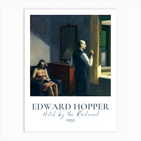 Edward Hopper Hotel By The Railroad Art Print