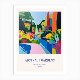 Colourful Gardens Chiswick House Gardens United Kingdom 3 Blue Poster Art Print