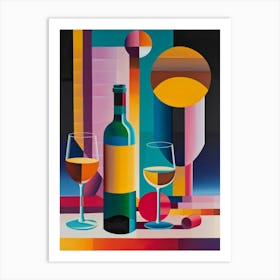 Wine And Glasses Art Print