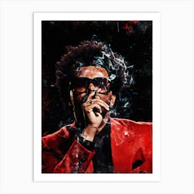 the weeknd 6 Art Print