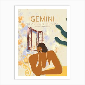 Gemini Zodiac Sign Art Print