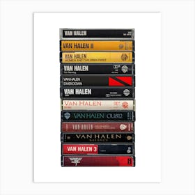 Van Halen - Albums - Cassette Print Art Print