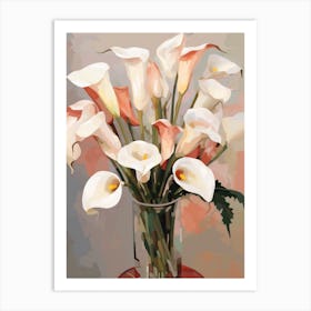 Calla Lily Flower Still Life Painting 4 Dreamy Art Print