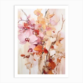 Fall Flower Painting Orchid 4 Art Print