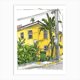 Yellow House Art Print