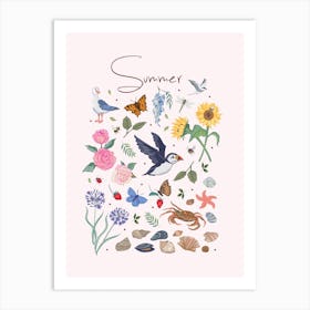 Summer Wildlife Art Print