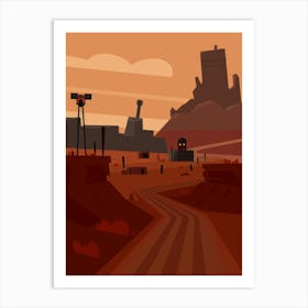 Desert Landscape 17 Art Print