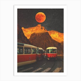 Orange Night Art Print