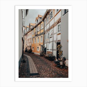 Old German Half Timbered Houses 03 Art Print