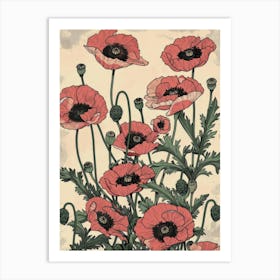 Poppies 73 Art Print