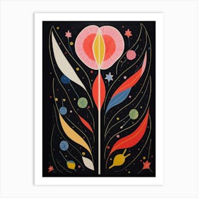 Tulip 4 Hilma Af Klint Inspired Flower Illustration Art Print