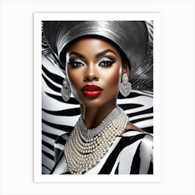 Afro-American Beauty Rich Slay 11 Art Print