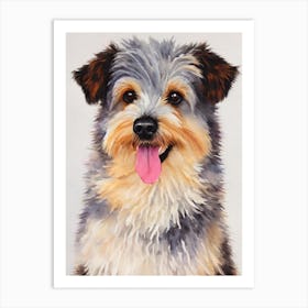 Pumi 2 Watercolour Dog Art Print