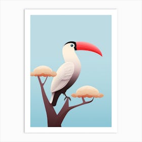 Minimalist Toucan 4 Illustration Art Print