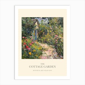 Flower Symphony Cottage Garden Poster 1 Art Print