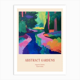 Colourful Gardens Longwood Gardens Usa 2 Red Poster Art Print