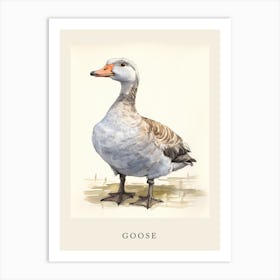 Beatrix Potter Inspired  Animal Watercolour Goose 2 Art Print