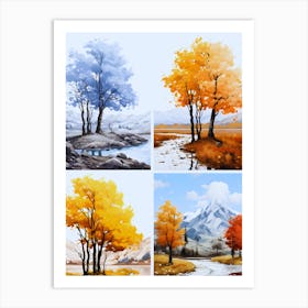 Autumn Trees Art Print