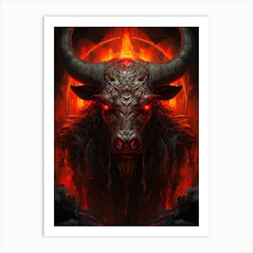 Demon Head 2 Art Print