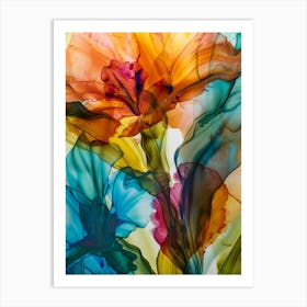 Abstract Of Flowers Art Print