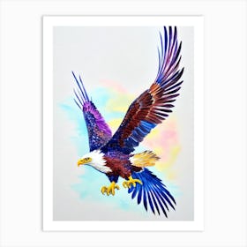 Eagle Watercolour Bird Art Print