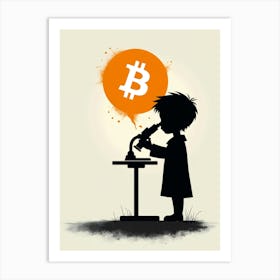 Bitcoin Scientist 1 Art Print