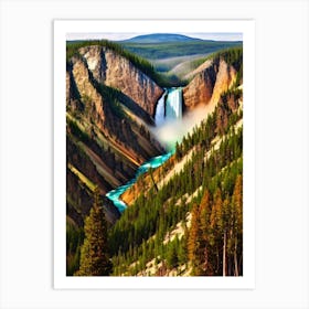 Yellowstone National Park 2 United States Of America Vintage Poster Art Print