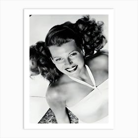 Close Up Of Rita Hayworth For Gilda Art Print