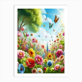 Flower Garden 6 Art Print