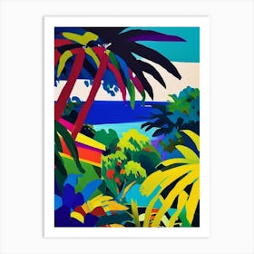 Jamaica Colourful Painting Tropical Destination Art Print