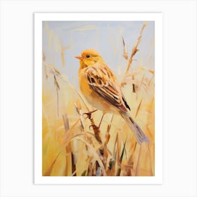 Bird Painting Yellowhammer 1 Art Print