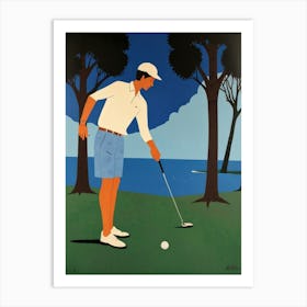 Golfer Art Print