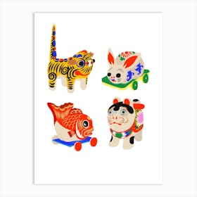 Japanese Toys Art Print