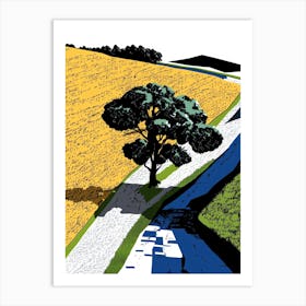 Tree In A Field 1 Art Print