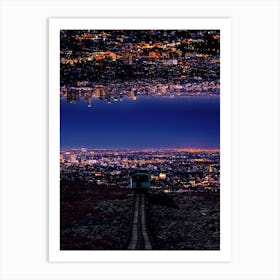 City Upside Down Art Print