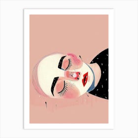 Sleepy Face Art Print