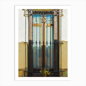 Wrought Iron Window 20170105 127rt1ppub Art Print