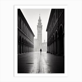 Modena, Italy,  Black And White Analogue Photography  3 Art Print