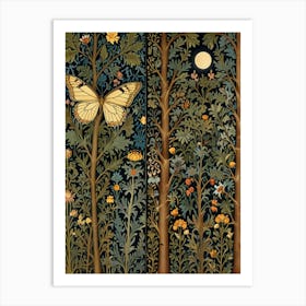 William Morris Butterfly In The Woods Art Print