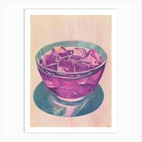 Purple Jelly Vintage Cookbook Illustration 2 Art Print