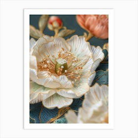 Peony Flower 1 Art Print