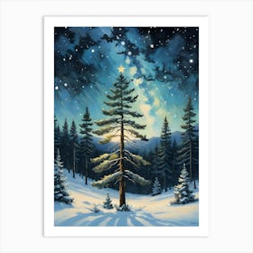 Night In The Forest 2 Art Print